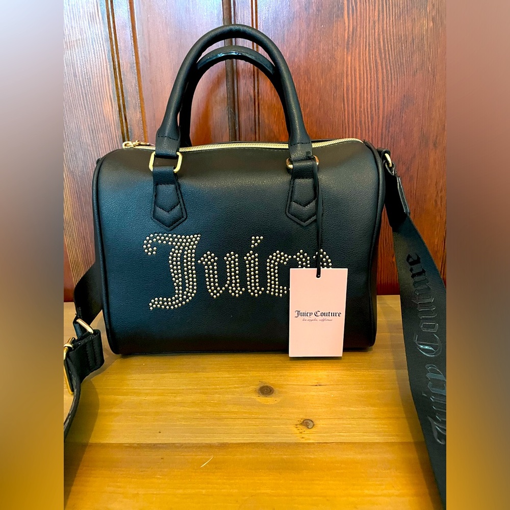 JUICY COUTURE NWOT Black Obsession Satchel Bag